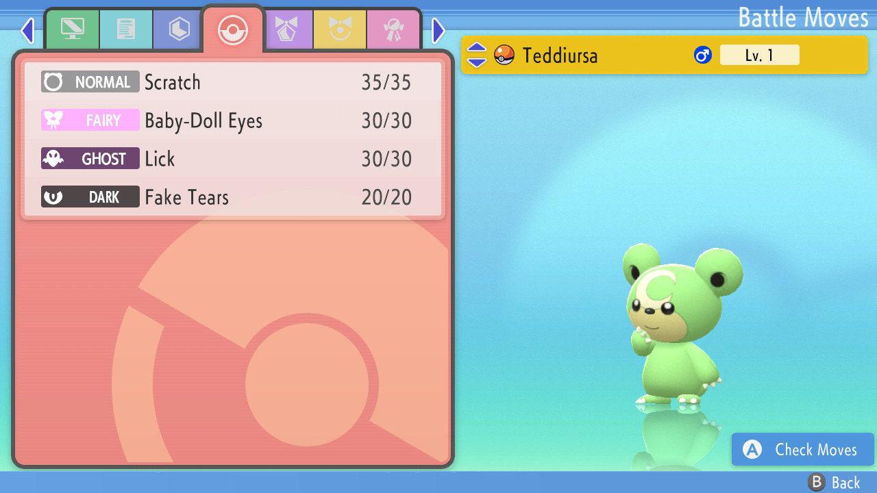 SHINY 6IV TEDDIURSA Pokemon Brilliant Diamond Shining Pearl 6IV Competitive Battle Ready Pokémon card photo 3