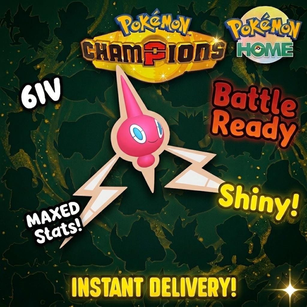 Shiny Rotom Pokémon Champions 6IV Competitive Battle Ready – Champions Pokémon card photo