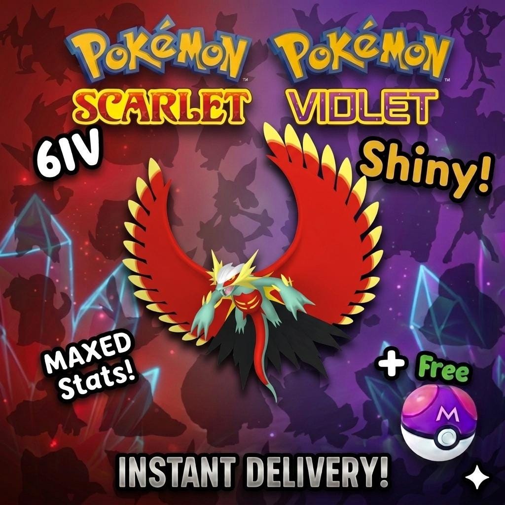 Foto de la carta Pokémon SHINY 6IV ROARING MOON Pokémon Escarlata y Púrpura 6IV Competitivo Listo para la Batalla