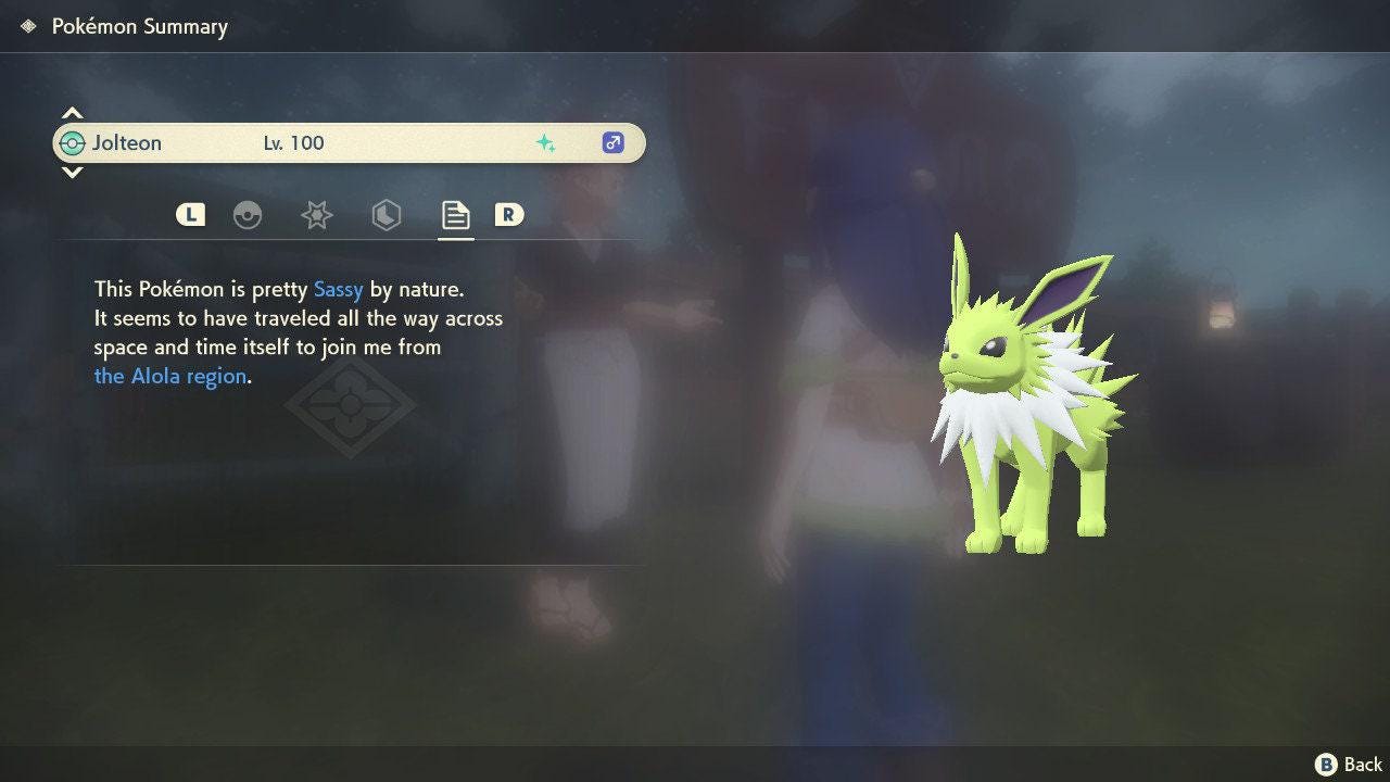 Shiny JOLTEON Pokemon Legends Arceus 6IV Competitive Battle Ready Pokémon card photo 3