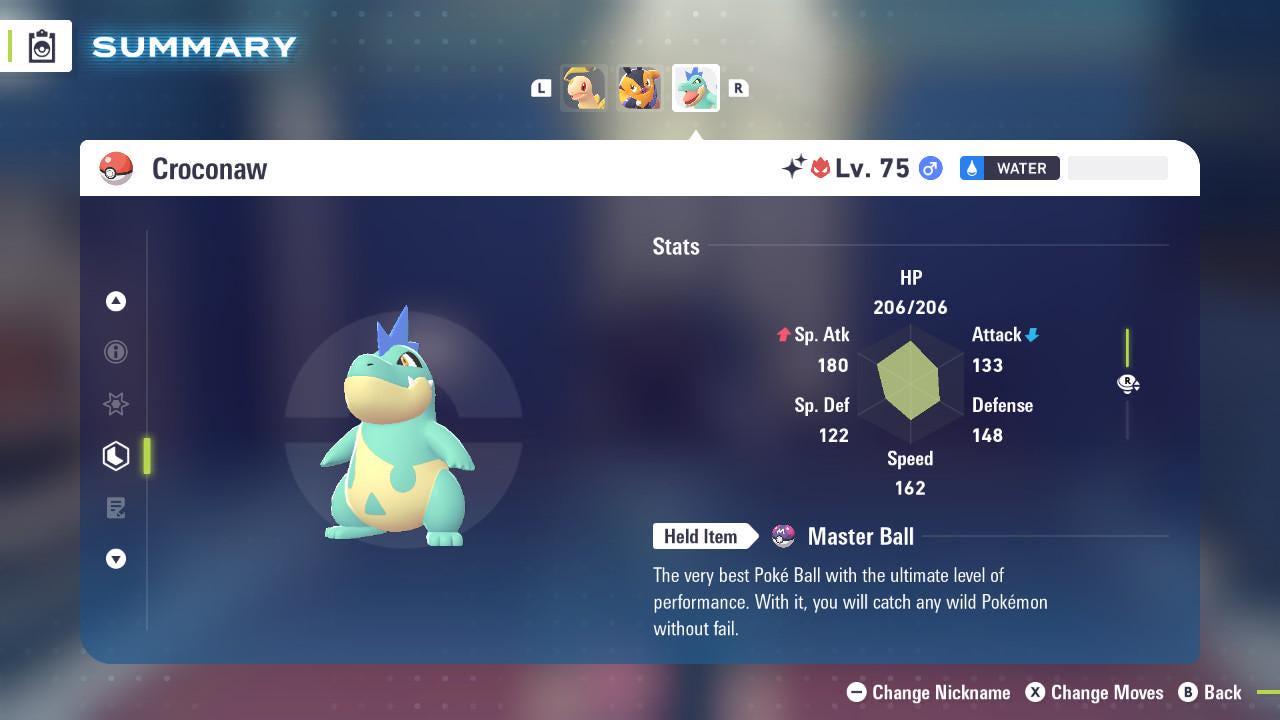 Фото покемона Блестящий Альфа Кроконау Pokémon Legends ZA 6IV Готов к соревновательным боям