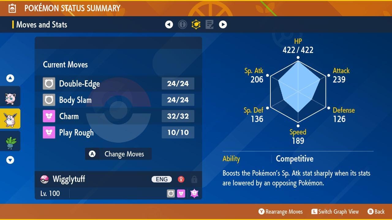 Pokemon Scarlet and Violet Shiny WIGGLYTUFF 6IV Competitive Battle Ready Pokémon card photo 3