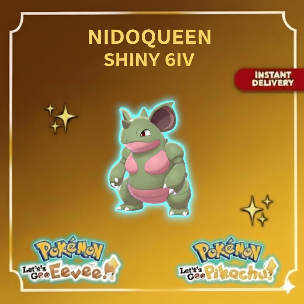 Shiny NIDOQUEEN Female 6IV Competitive Battle Ready – Shiny Pokémon Pokémon card photo
