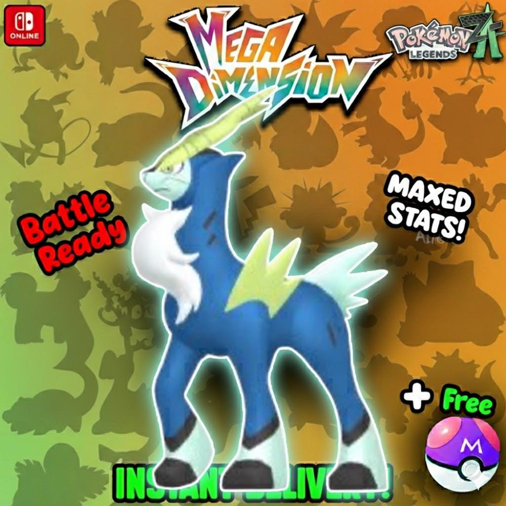 Foto de la carta Pokémon Shiny Cobalion Pokemon Legends Za DLC Dimensión Mega 6IV Listo para la Batalla Competitivo