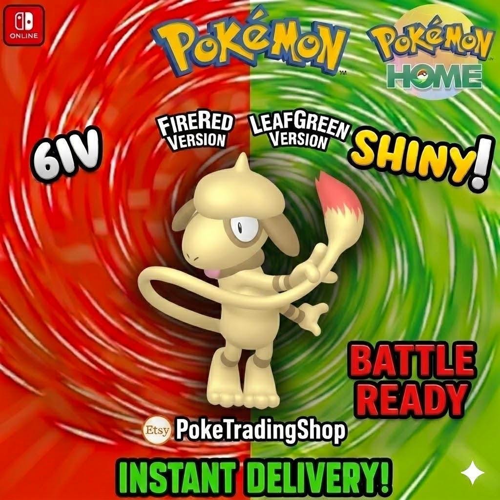 Foto de la carta Pokémon SMEARGLE VARIOCROMÁTICO Pokémon Rojo Fuego Verde Hoja 6IV Competitivo Listo para la Batalla