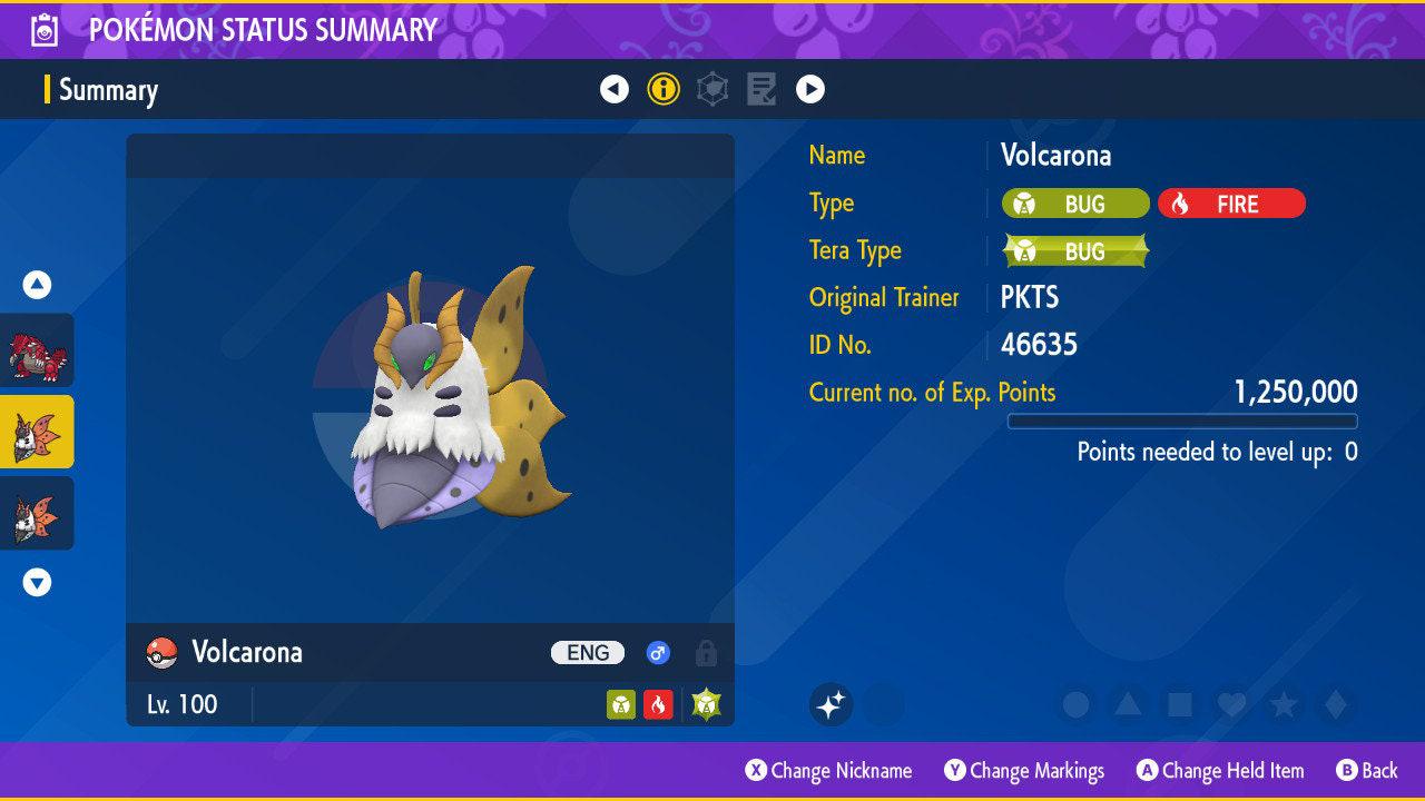 Shiny VOLCARONA Pokémon Scarlet Violet 6IV Competitive Battle Ready – Scarlet & Violet Pokémon card photo