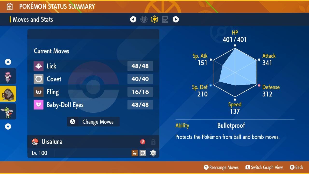 Shiny URSALUNA Pokémon Scarlet Violet 6IV Competitive Battle Ready Pokémon card photo 2