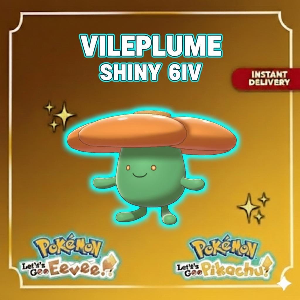 Shiny VILEPLUME Female 6IV Competitive Battle Ready – Shiny Pokémon Pokémon card photo