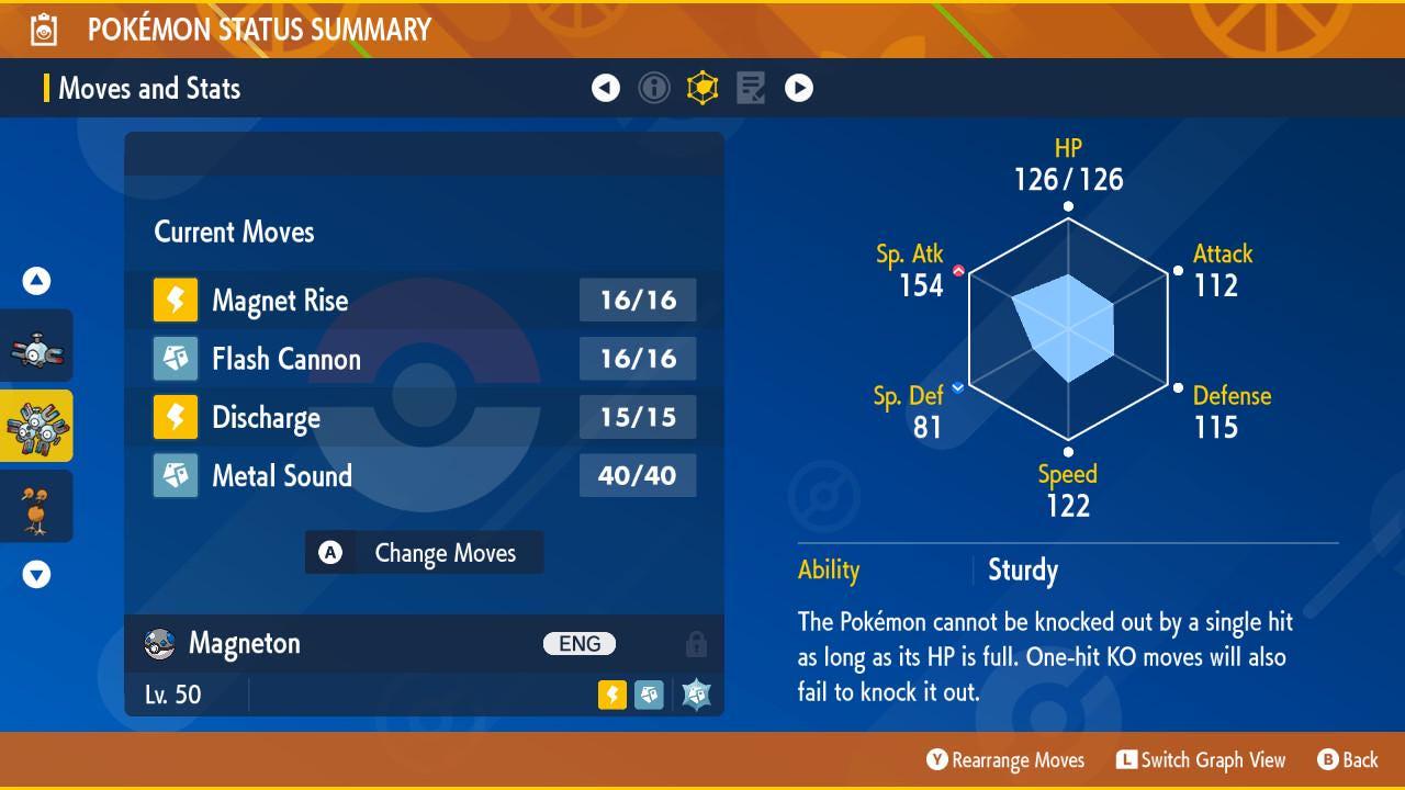 Foto de la carta Pokémon MAGNETON variocolor Pokémon Escarlata y Púrpura 6IV Listo para el combate competitivo 3