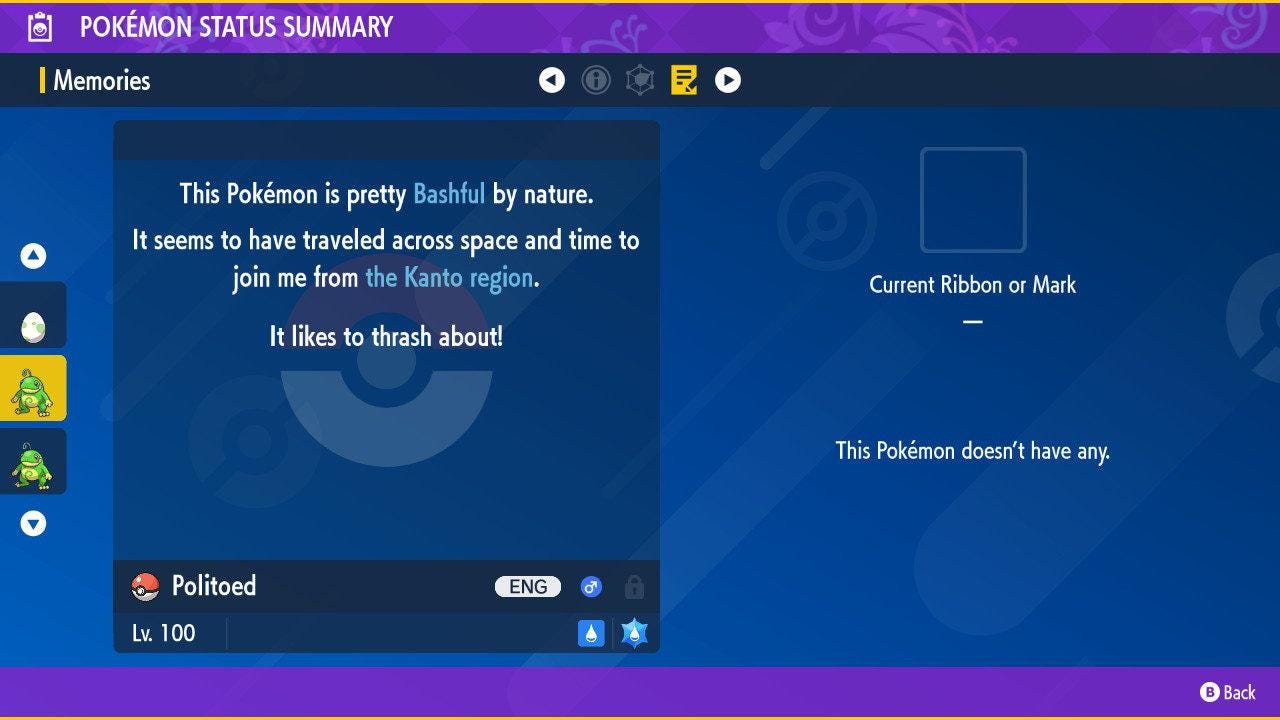Shiny POLITOAD Pokémon Scarlet Violet 6IV Competitive Battle Ready Pokémon card photo 4