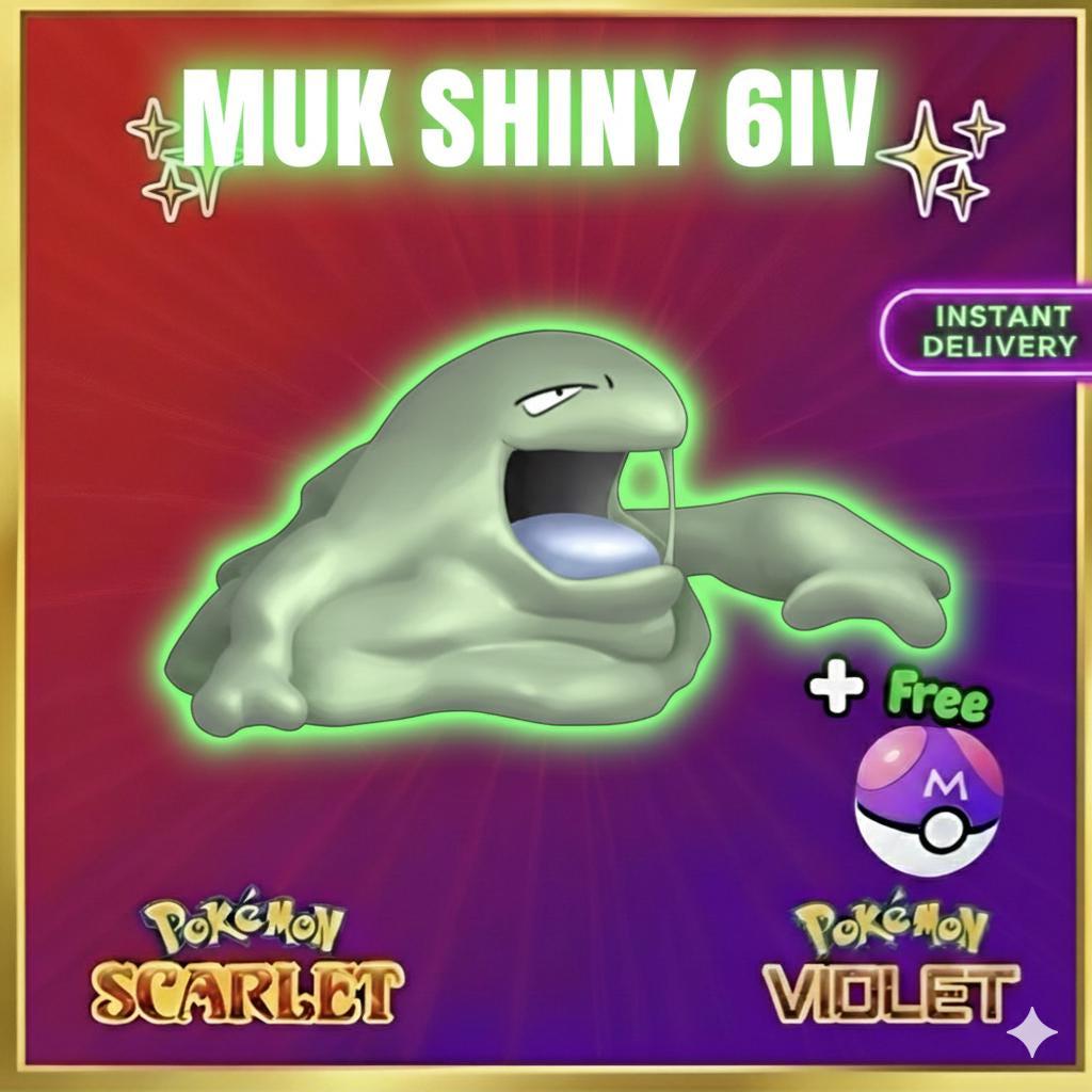 תמונה של פוקימון סקרלט וויולט שייני מאק 6IV מוכן לקרב תחרותי