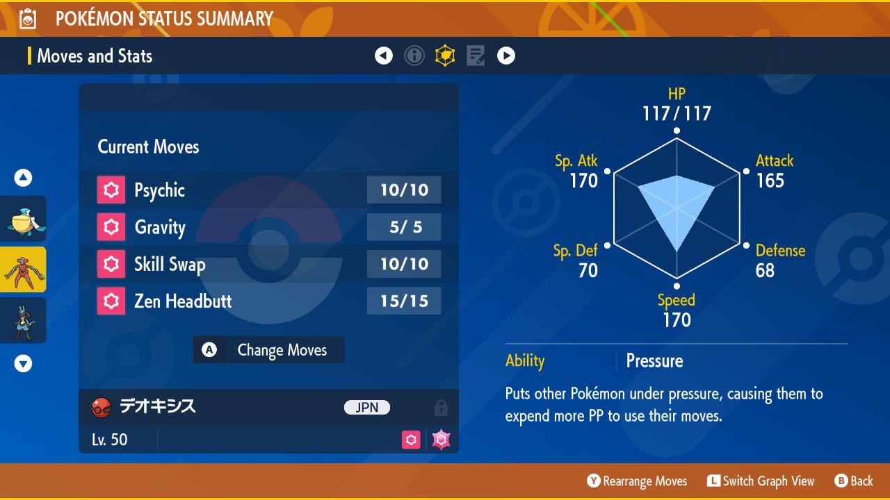 Shiny Event 241122 Japanese Deoxys Pokémon Legends ZA 6IV Competitive Battle Ready Legend ZA Pokémon card photo 2