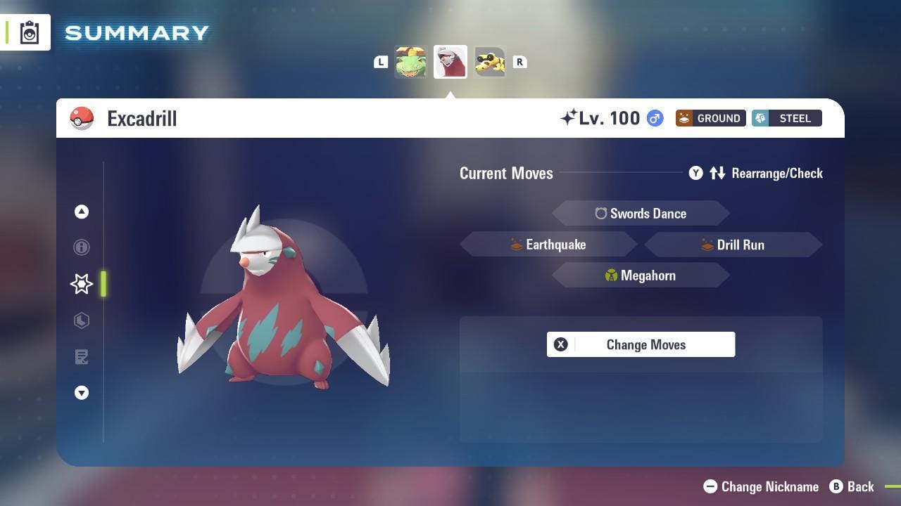 Foto de la carta Pokémon Shiny EXCADRILL Pokémon Legends ZA 6IV Competitivo Listo para la Batalla 3