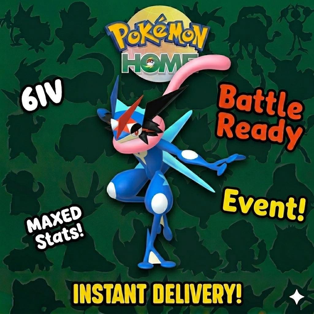 Pokemon HOME Ash GRENINJA Battle Bond EVENT 6IV Pokemon Scarlet Violet Pokemon Sword Shield, Pokemon Lets Go, Pokemon Legends Arceus – Legends Arceus Pokémon card photo