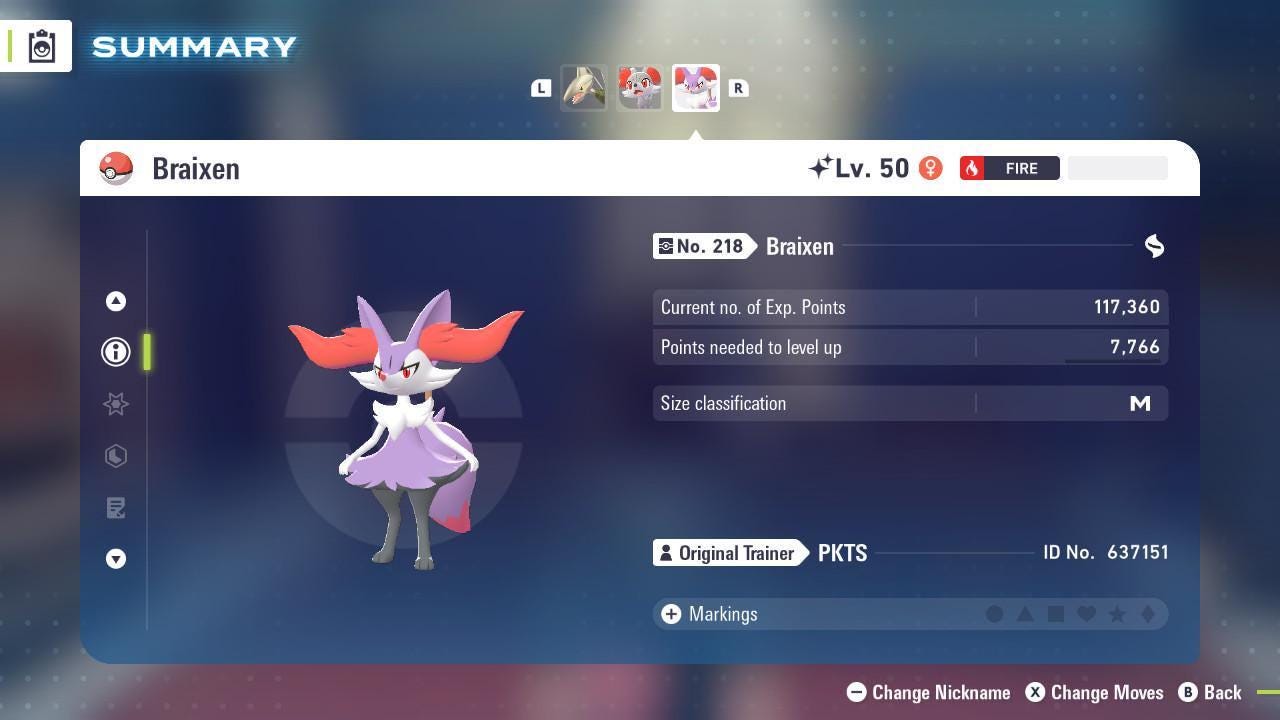 Shiny BRAIXEN Pokémon Legends ZA 6IV Competitive Battle Ready Pokémon card photo 2
