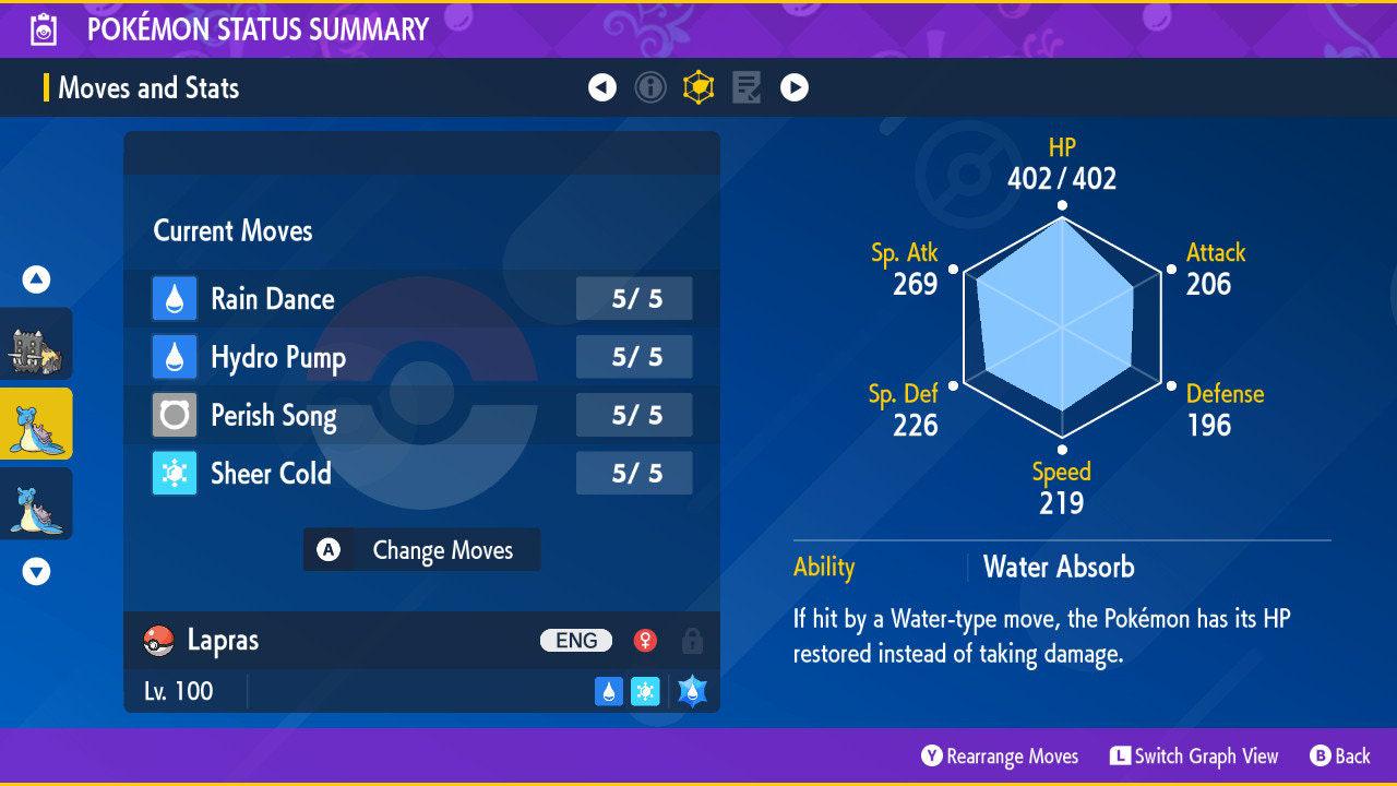 Shiny LAPRAS Pokémon Scarlet and Violet 6IV Competitive Battle Ready Pokémon card photo 3