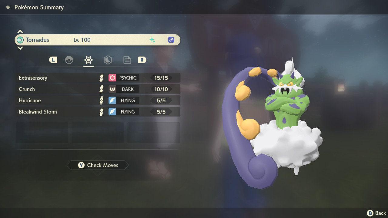 Shiny TORNADUS Pokemon Legends Arceus 6IV Competitive Battle Ready – Legends Arceus Pokémon card photo