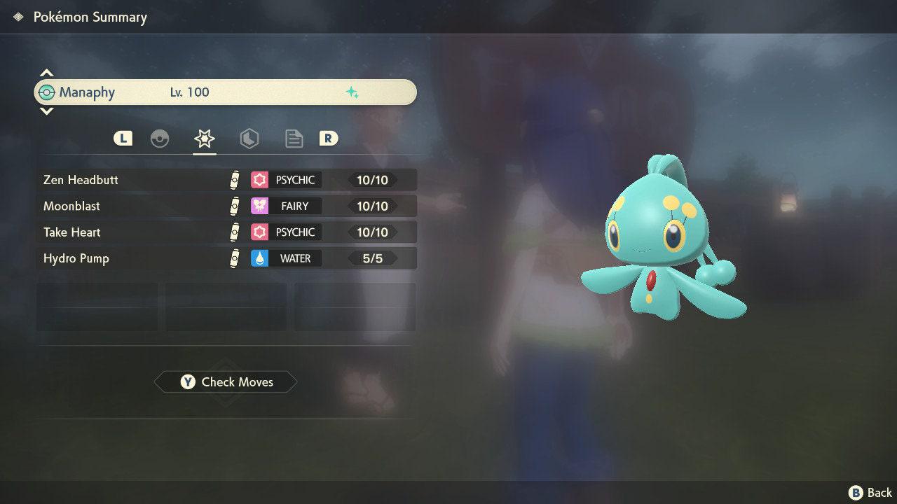 Shiny MANAPHY Pokemon Legends Arceus 6IV Competitive Battle Ready Pokémon card photo 2