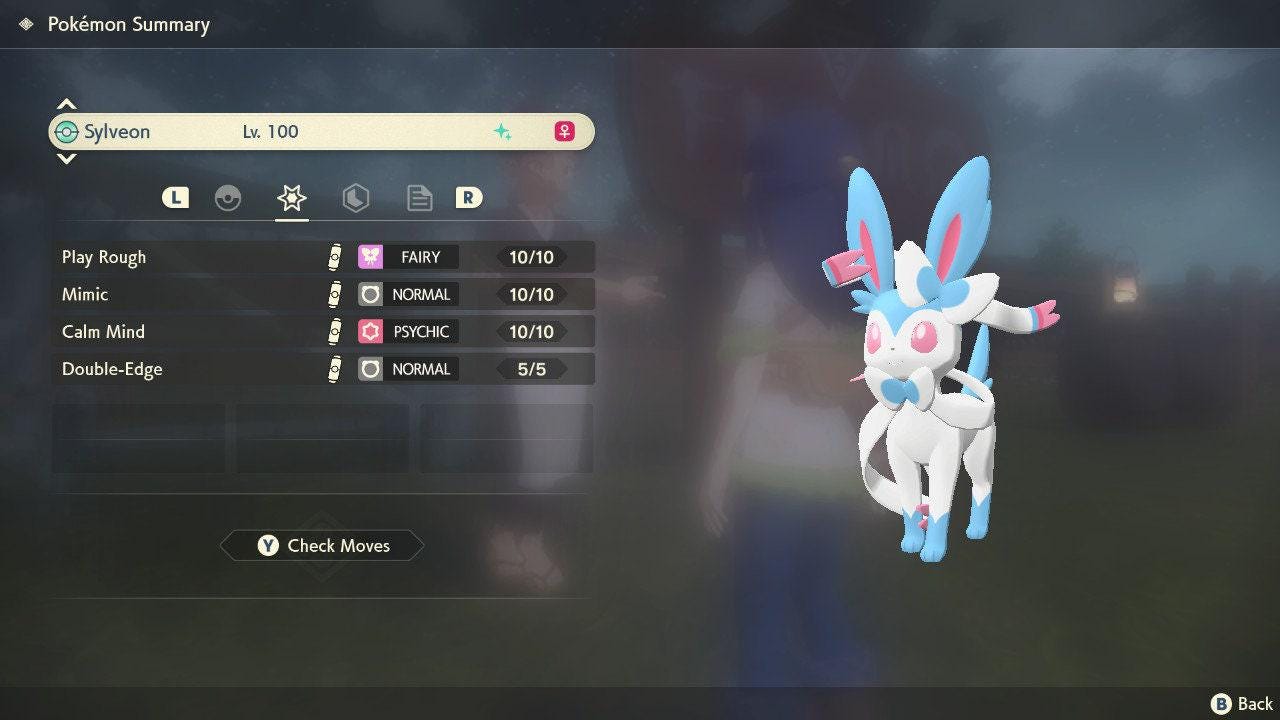 Shiny SYLVEON Pokemon Legends Arceus 6IV Competitive Battle Ready – Legends Arceus Pokémon card photo