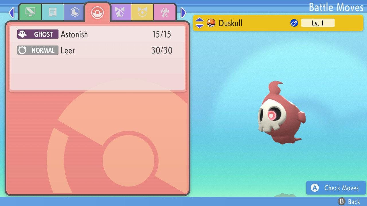 SHINY 6IV DUSKULL Pokemon Brilliant Diamond Shining Pearl 6IV Competitive Battle Ready Pokémon card photo 4