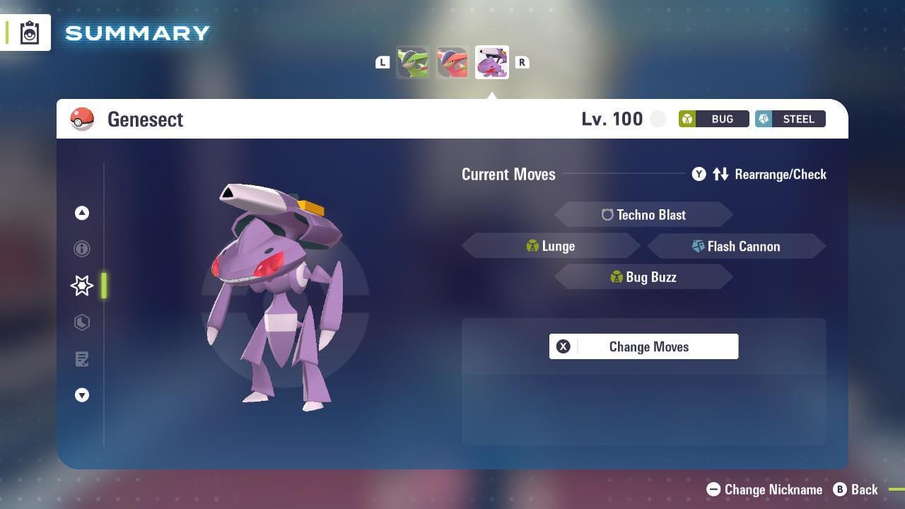 Non Shiny 6IV Genesect Pokemon Legends Za Mega Dimension DLC 6IV Competitive Battle Ready Pokémon card photo 4