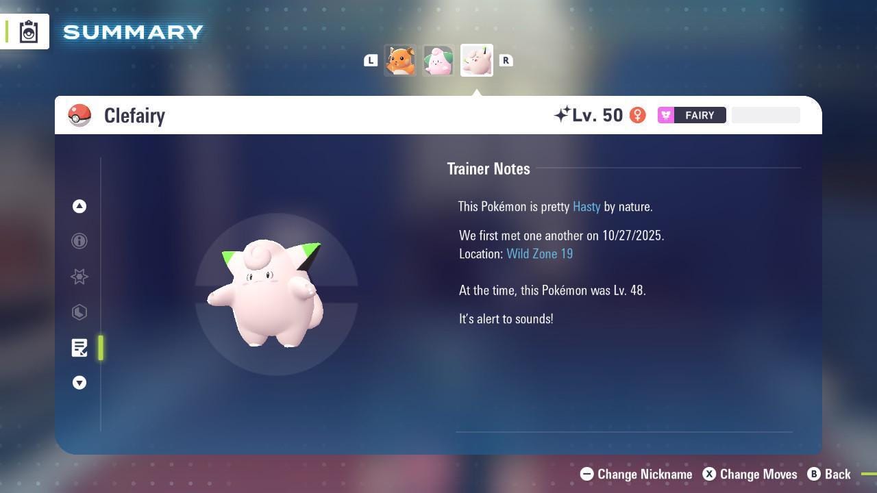 Shiny CLEFAIRY Pokémon Legends ZA 6IV Competitive Battle Ready Pokémon card photo 4