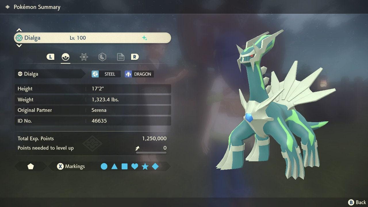 Shiny Dialga Pokemon Legends Arceus 6IV Competitive Battle Ready Pokémon card photo 5