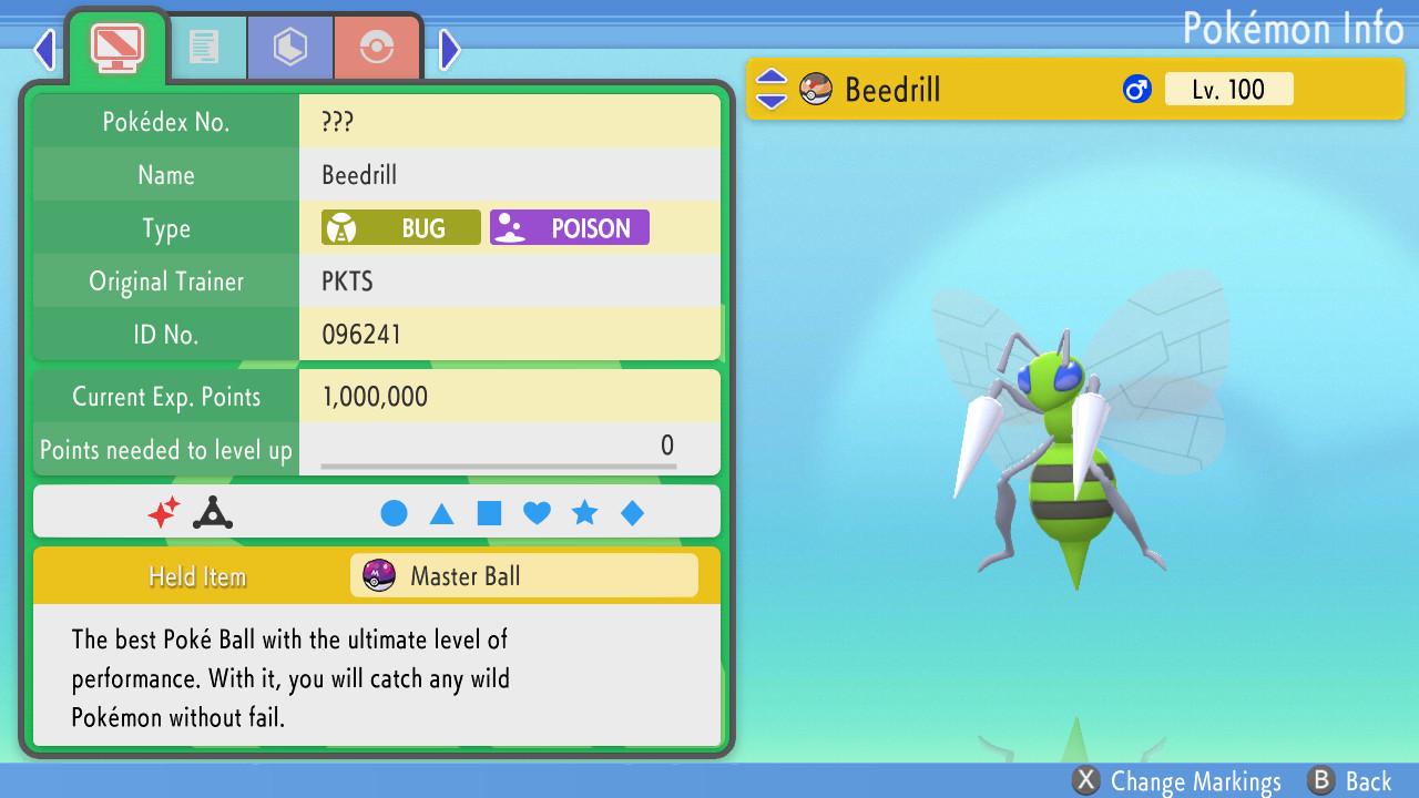 Shiny BEEDRILL Pokemon Brilliant Diamond Shining Pearl 6IV Competitive Battle Ready – Brilliant Diamond & Shining Pearl Pokémon card photo