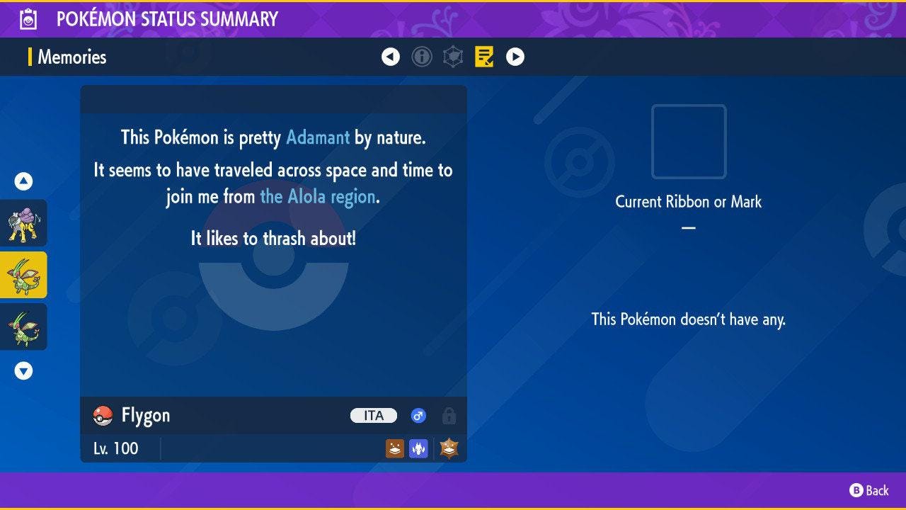 Фото покемона Блестящий ФЛАЙГОН Pokémon Scarlet and Violet 6IV Готов к соревновательным боям 4