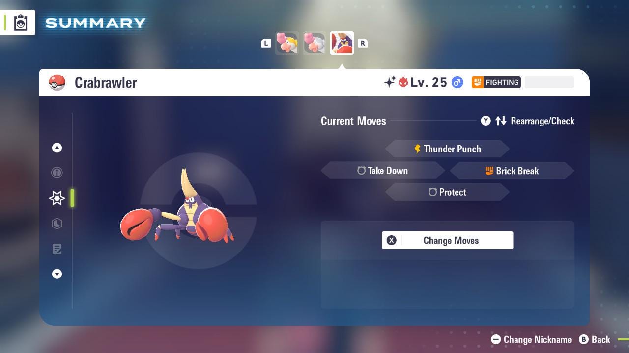 Shiny Alpha Crabrawler Pokemon Legends Za Mega Dimension DLC 6IV Competitive Battle Ready Pokémon card photo 3