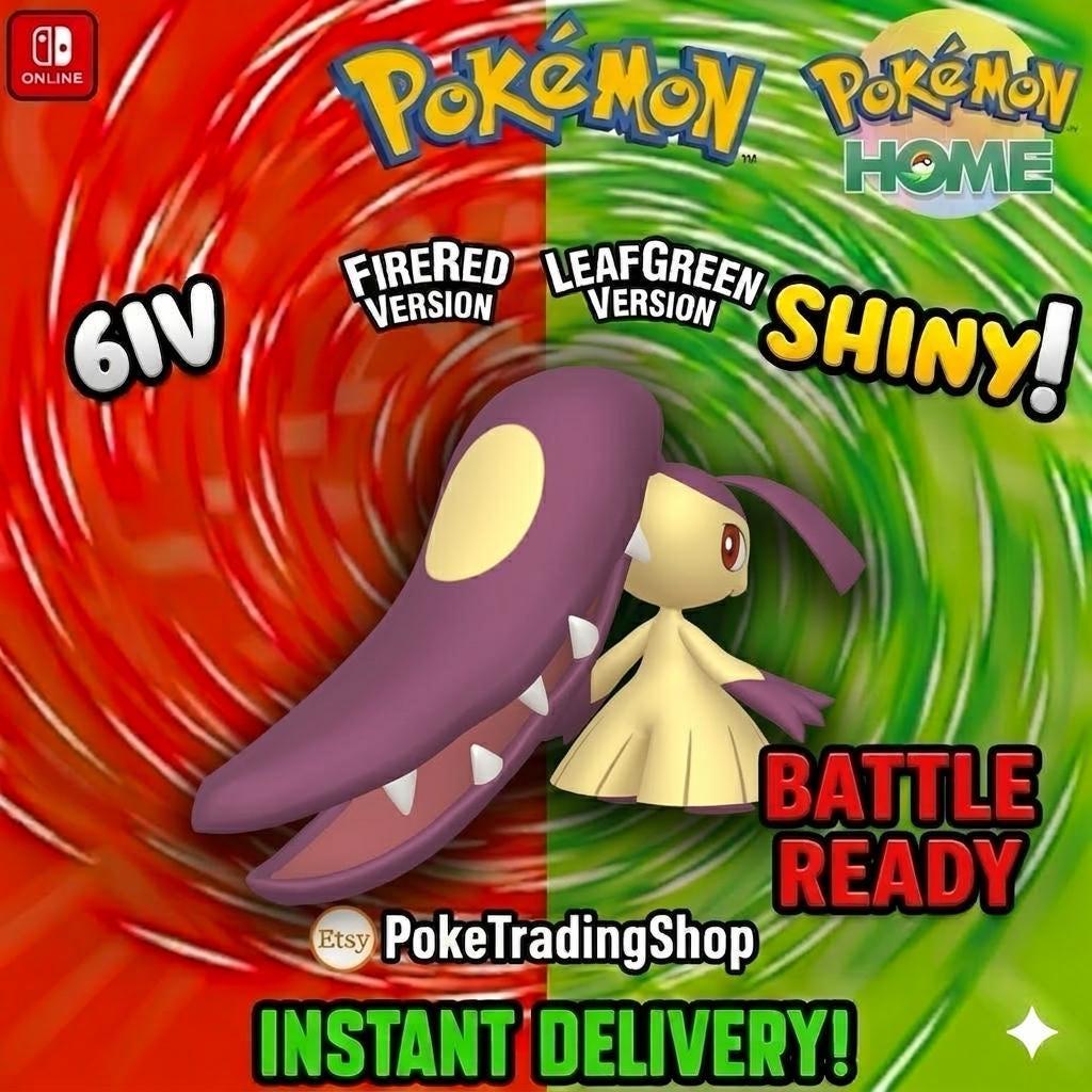 SHINY MAWILE Pokémon FireRed LeafGreen 6IV Competitive Battle Ready Pokémon card photo