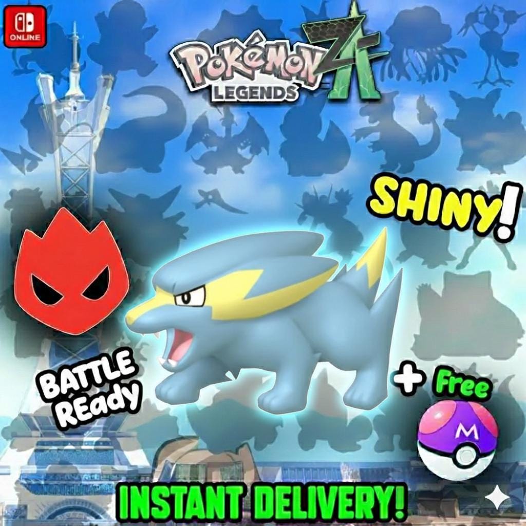 Foto de la carta Pokémon Shiny Alpha Electrike Pokémon Legends ZA 6IV Listo para el Combate Competitivo