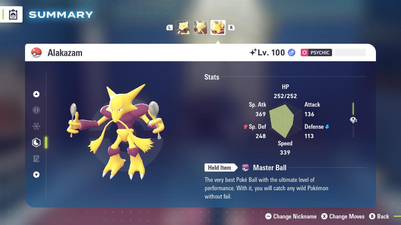 Shiny ALAKAZAM Pokémon Legends ZA 6IV Competitive Battle Ready Pokémon card photo 2
