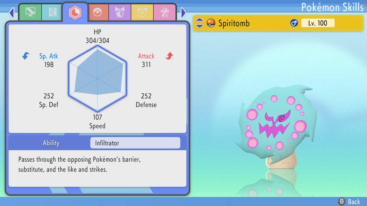 SHINY 6IV SPIRITOMB Pokemon Brilliant Diamond Shining Pearl 6IV Competitive Battle Ready Pokémon card photo 3