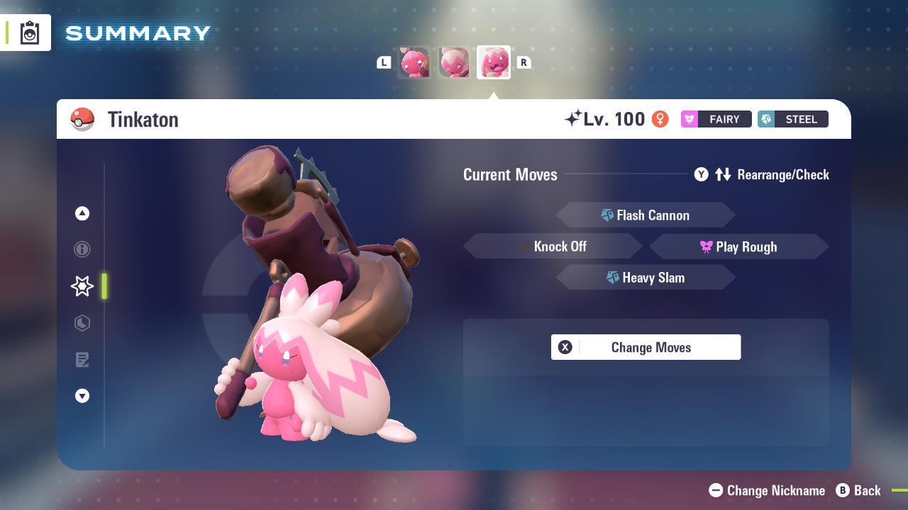 Shiny Tinkaton Pokemon Legends ZA Mega Dimension DLC 6IV Competitive Battle Ready Pokémon card photo 4