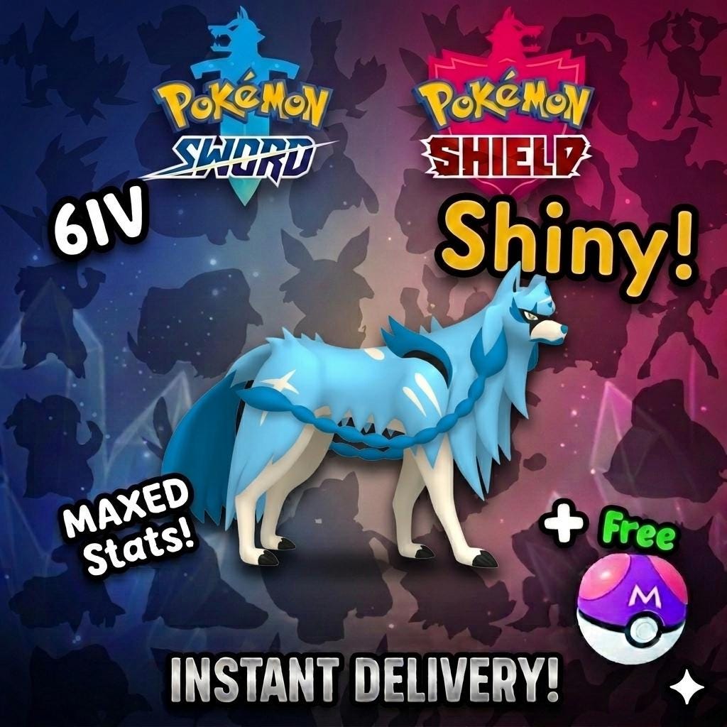 Shiny Zacian Pokemon Sword Shield 6IV Competitive Battle Ready – Sword & Shield Pokémon card photo