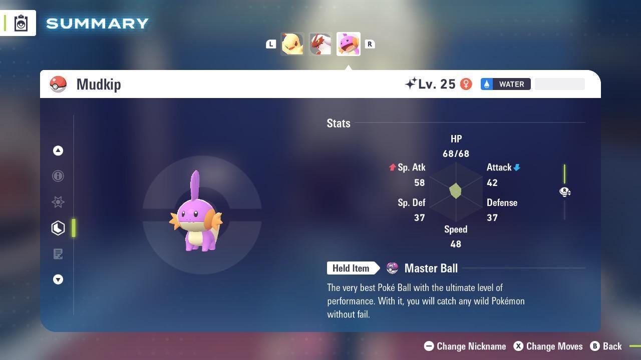 Shiny Mudkip Pokemon Legends ZA Mega Dimension DLC 6IV Competitive Battle Ready Pokémon card photo 2