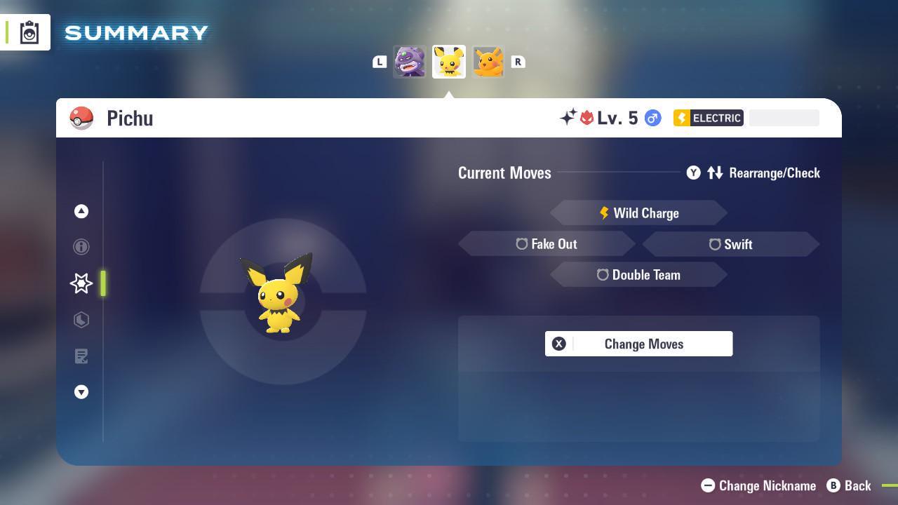Pokemon Za Lvl 5 Timid SHINY ALPHA 6IV Pichu Pokémon Legends ZA 6IV Competitive Battle Ready Pokémon card photo 3