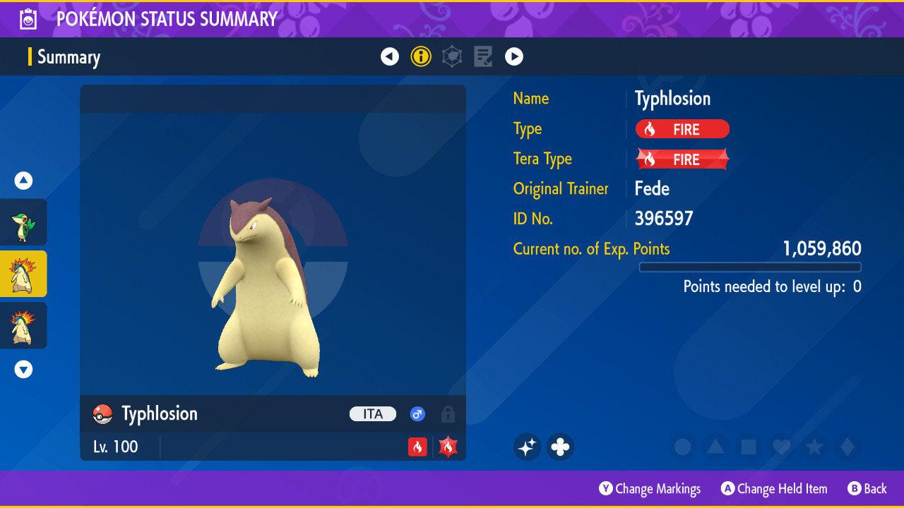 Shiny TYPHLOSION Pokémon Scarlet and Violet 6IV Competitive Battle Ready Pokémon card photo 2