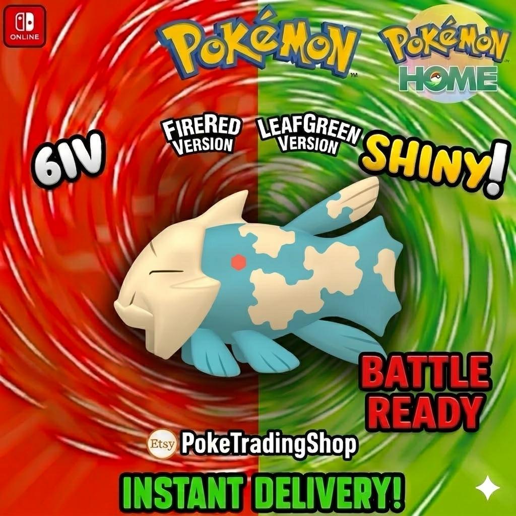 SHINY RELICANTH Pokémon FireRed LeafGreen 6IV Competitive Battle Ready Pokémon card photo