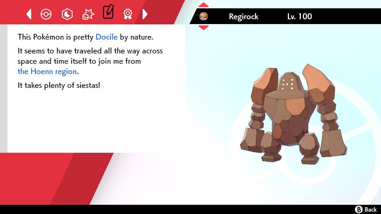 Shiny REGIROCK Pokemon Sword Shield 6IV Competitive Battle Ready Pokémon card photo 4
