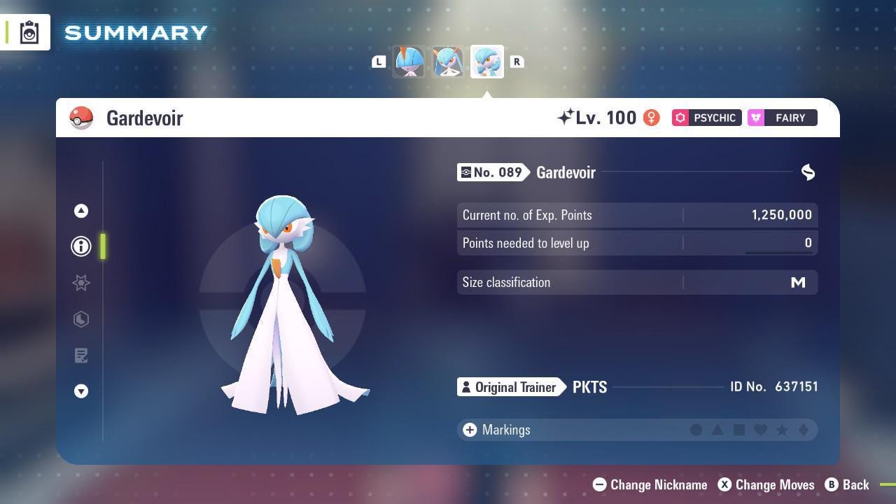 Shiny GARDEVOIR Pokémon Legends ZA 6IV Competitive Battle Ready Pokémon card photo 3