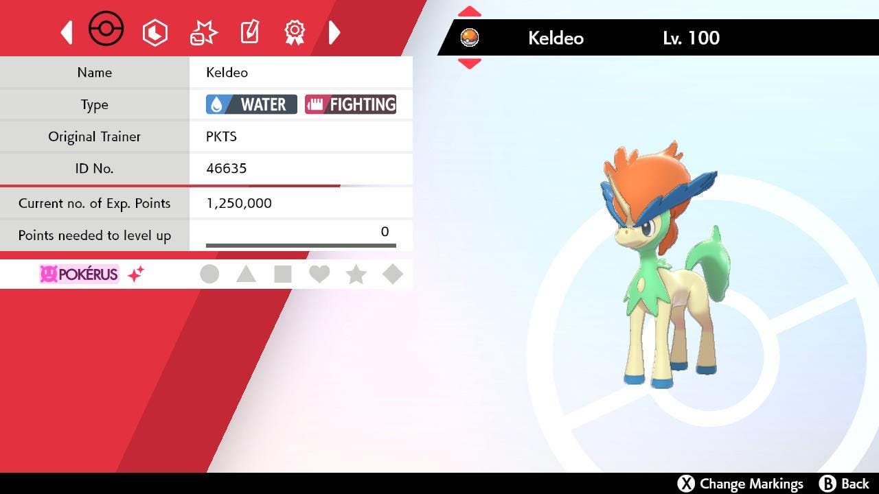 Shiny KELDEO Pokemon Sword Shield 6IV Competitive Battle Ready Pokémon card photo 2