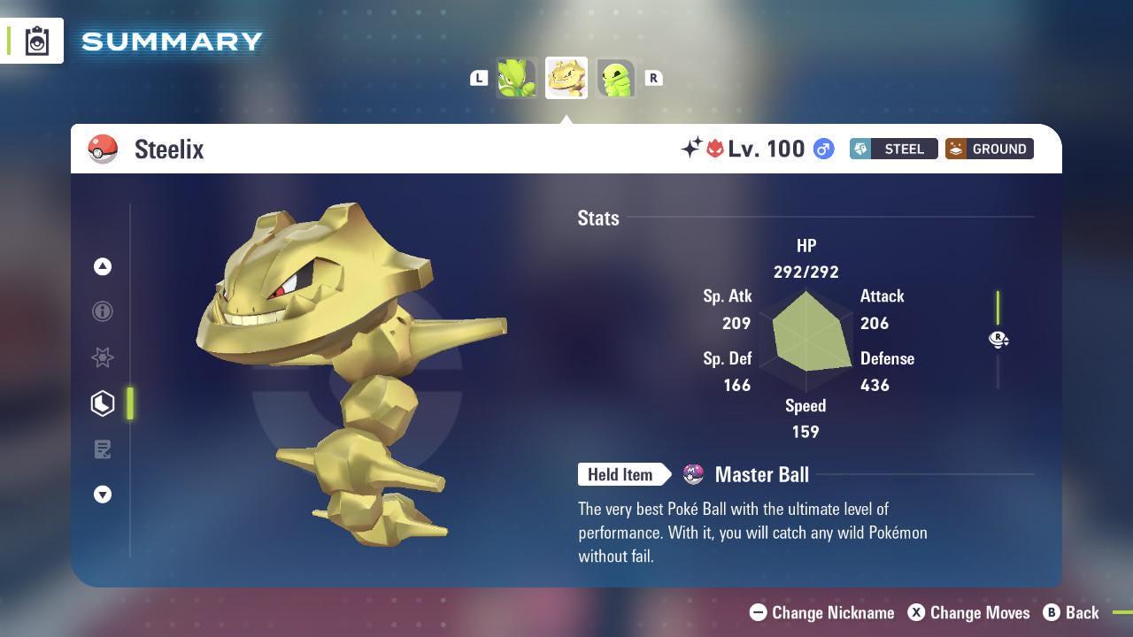 Shiny Alpha Steelix Pokémon Legends ZA 6IV Competitive Battle Ready Pokémon card photo 2