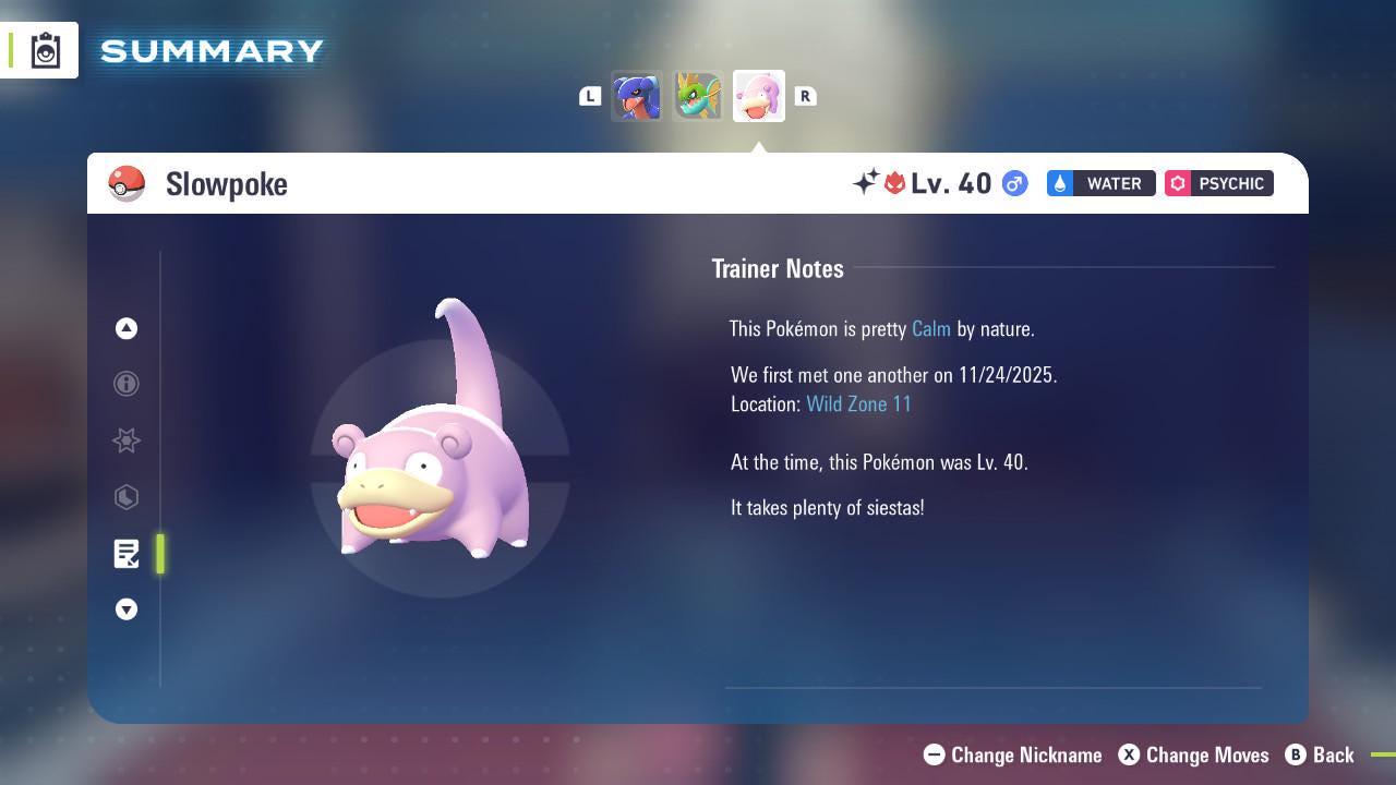 Фото покемона Блестящий Альфа Слоупок Pokémon Legends ZA 6IV Готов к соревновательным боям 4