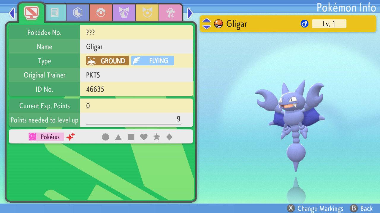 SHINY 6IV GLIGAR Pokémon Brilliant Diamond and Shining Pearl 6IV Competitive Battle Ready – Brilliant Diamond & Shining Pearl Pokémon card photo