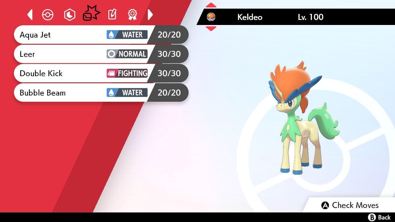 Shiny KELDEO Pokemon Sword Shield 6IV Competitive Battle Ready Pokémon card photo 4
