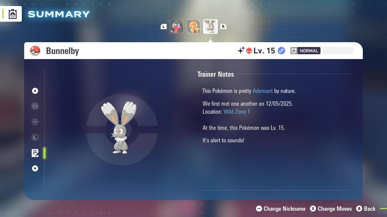 Shiny Alpha Bunnelby Pokémon Legends ZA 6IV Competitive Battle Ready Pokémon card photo 4