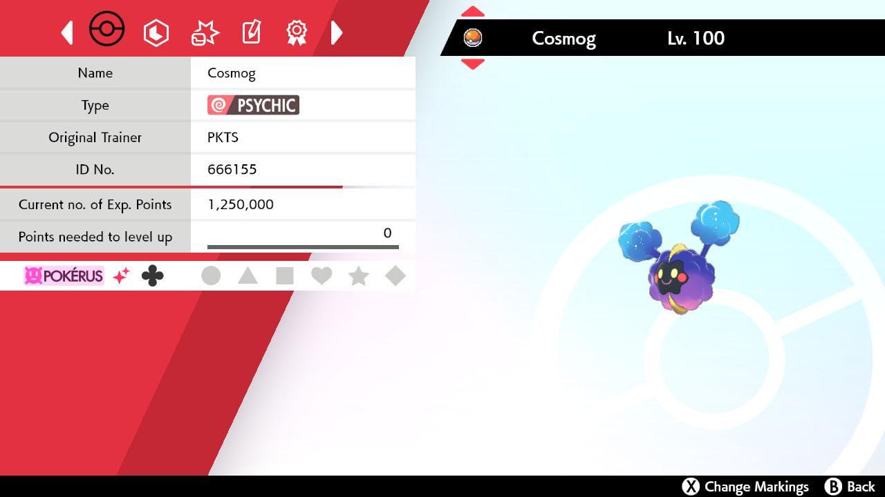 Shiny COSMOG Pokemon Sword Shield 6IV Competitive Battle Ready – Sword & Shield Pokémon card photo