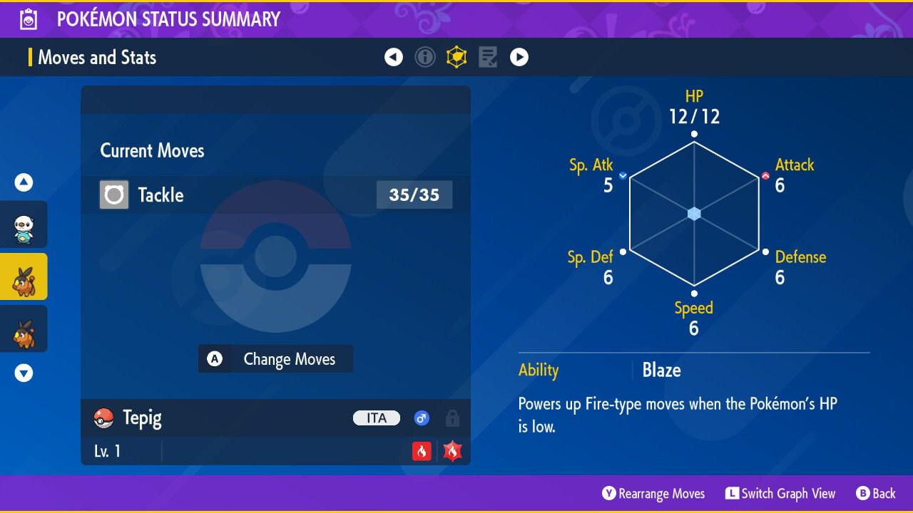 Shiny TEPIG Pokémon Scarlet and Violet 6IV Competitive Battle Ready Pokémon card photo 2